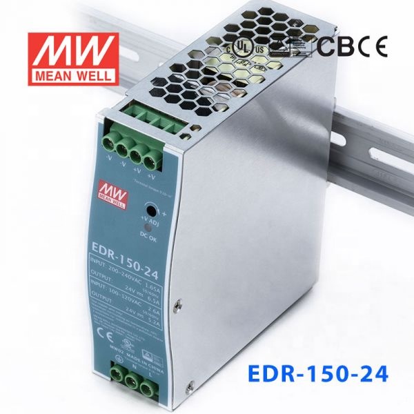 EDR-150-24 150 Вт 24 В AC-DC SMPS din-рейка SMPS низкая стоимость означает хороший импульсный источник питания