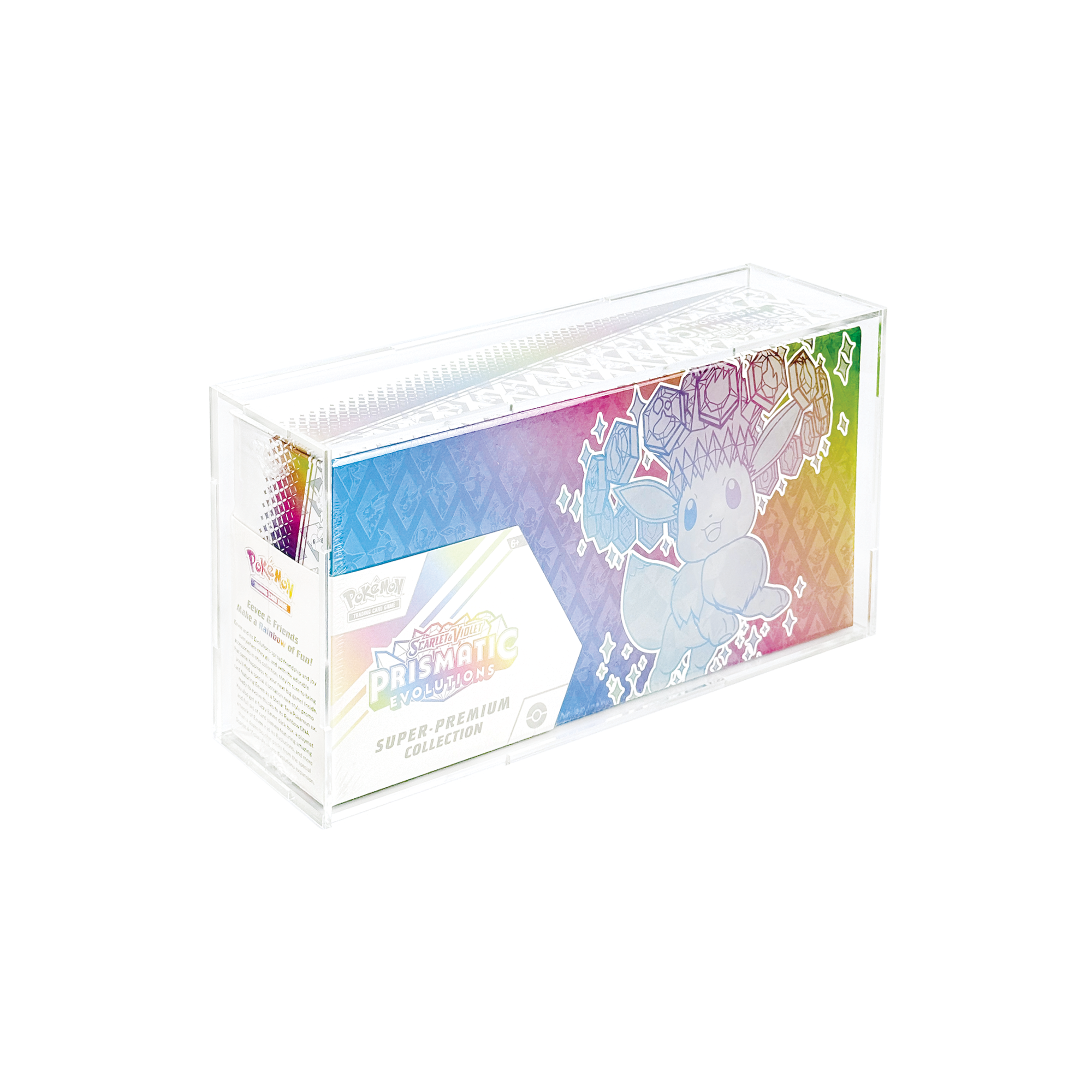 Factory Wholesale Acrylic Display Case for Pokemon Super Premium Collection case with Magnetic Lid