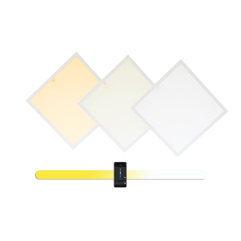 DLC Light Panel square recessed lighting 2FT 4FT 0-10V Dimming Smart Panel LED Back-lit Panel with CCT Selectable