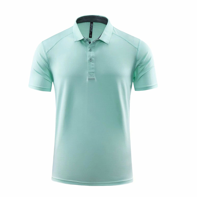 In stock multicolor casual lapel short-sleeved po-lo t-shirt men's big sizes fast drying tennis shirt