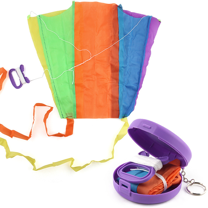 Fashion portable funny outdoor educational folding creative soft other toys pocket flying kite