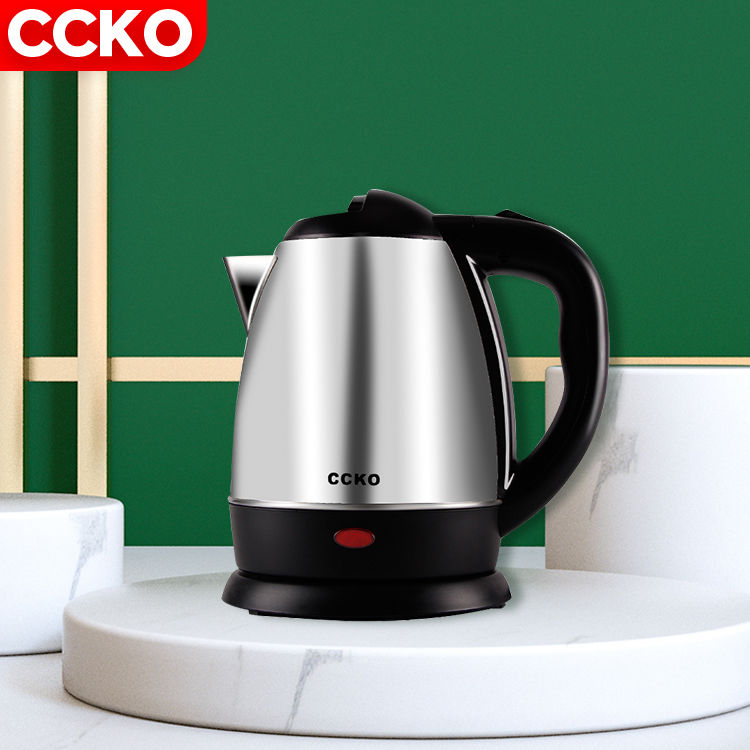 Ccko 1.2L серебро/черный/белый ss 304 термальной горячей воды электрический чайник из нержавеющей стали