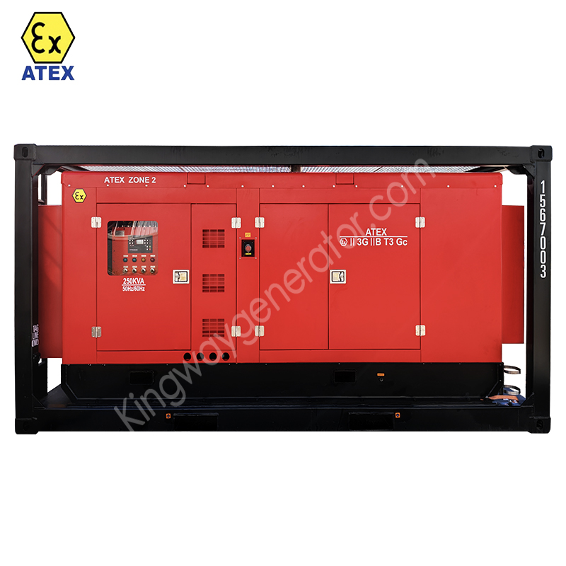 Зона 1 Atex зоны 2 взрывозащищенный 1250KVA Rig безопасный дизель-генератор с DNV2.7-1 подъемная рама с для нефтяных и газовых месторождений