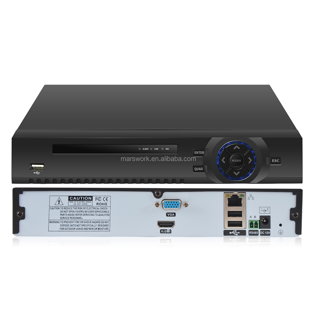 Хорошая цена сетевой cctv рекордер H.265 + NVR 4 канала 5mp HDD хранения p2p