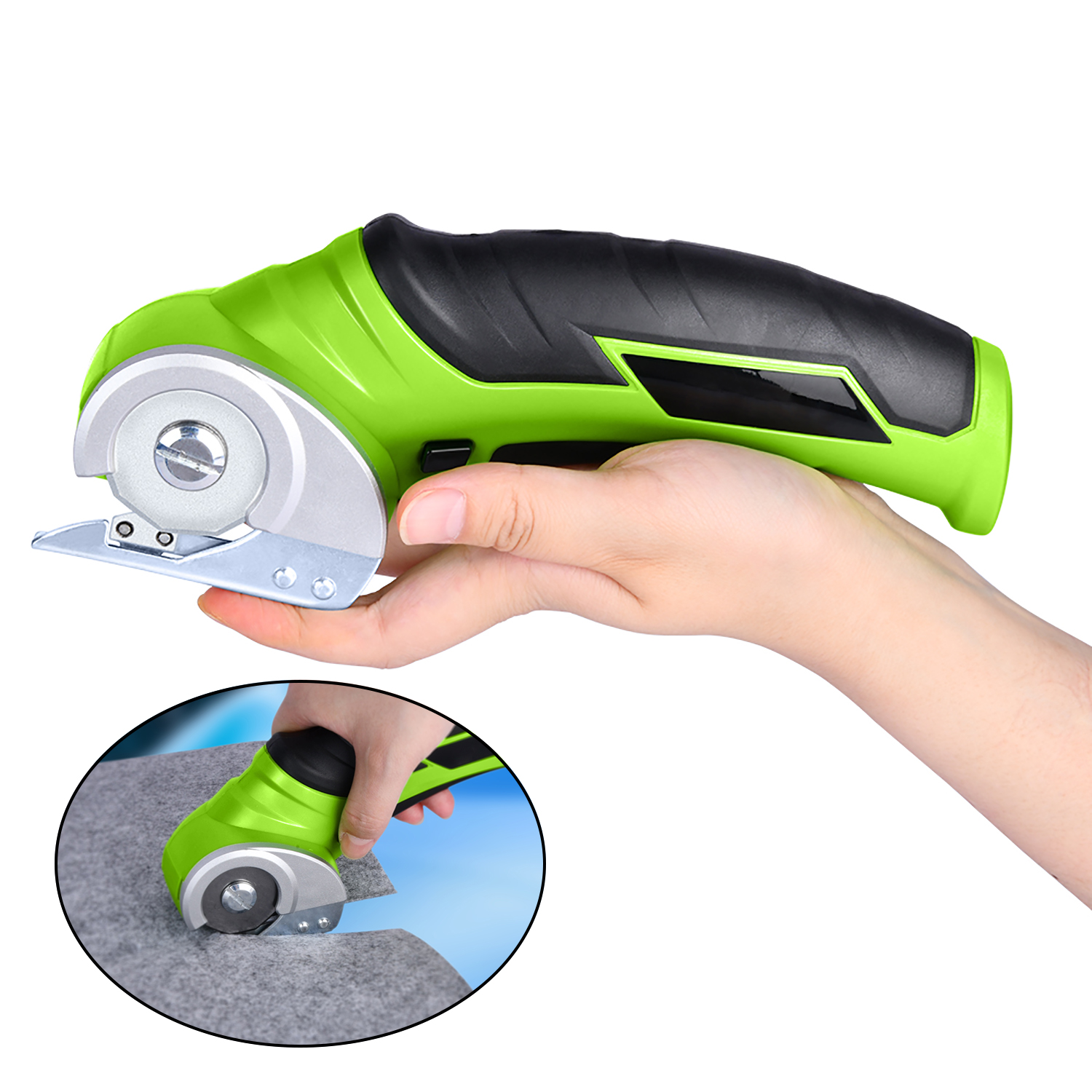 Vertak rechargeable 3.6V lithium electric scissors for clothes cordless electronic scissors