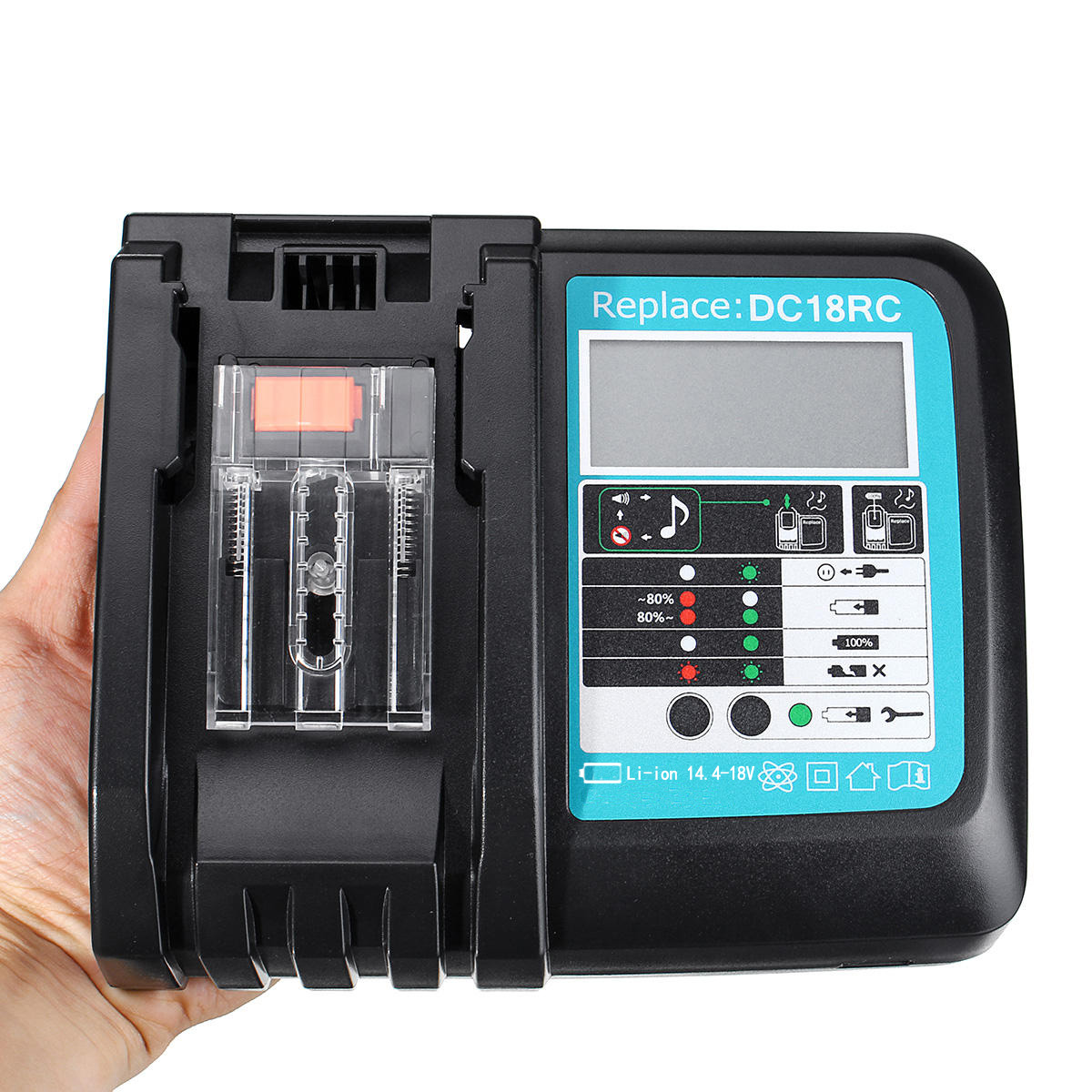 Зарядное устройство DC18RC для Makita 18 в, электроинструмент, аккумулятор BL1840 BL1860, литий-ионный аккумулятор с ЖК-дисплеем и USB 3A, быстрое зарядное устройство