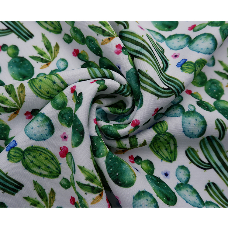 Healthy and comfortable breathable artoon character cotton Spandex Knitting custom fabric