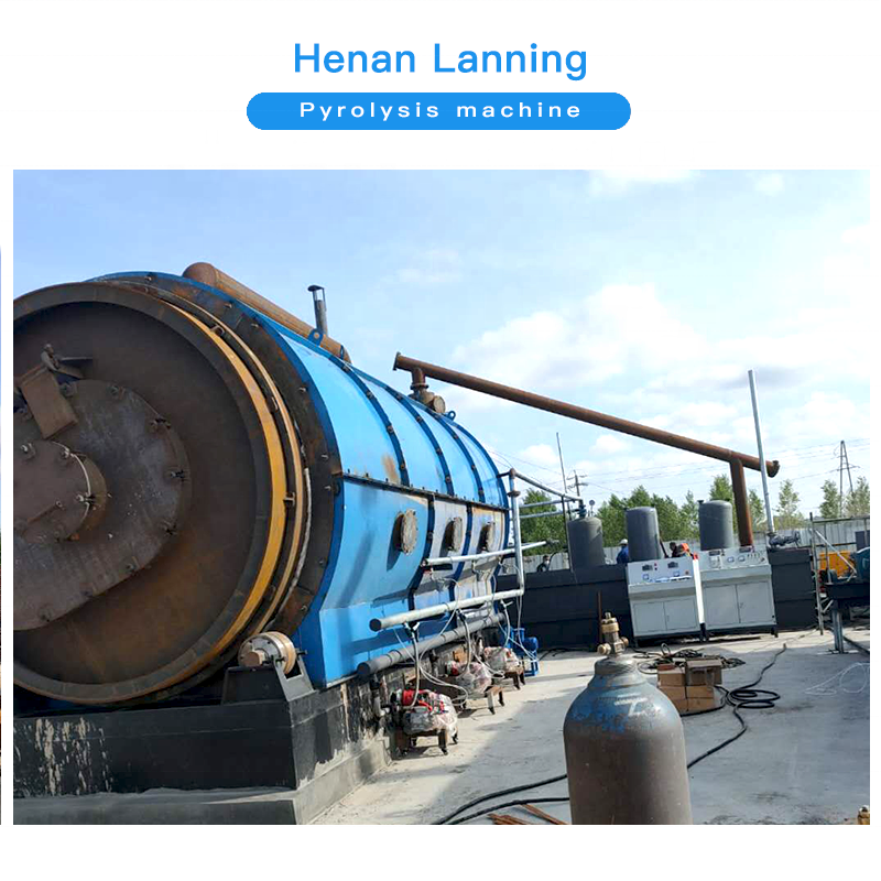 Waste tyre to oil pyrolysis machine