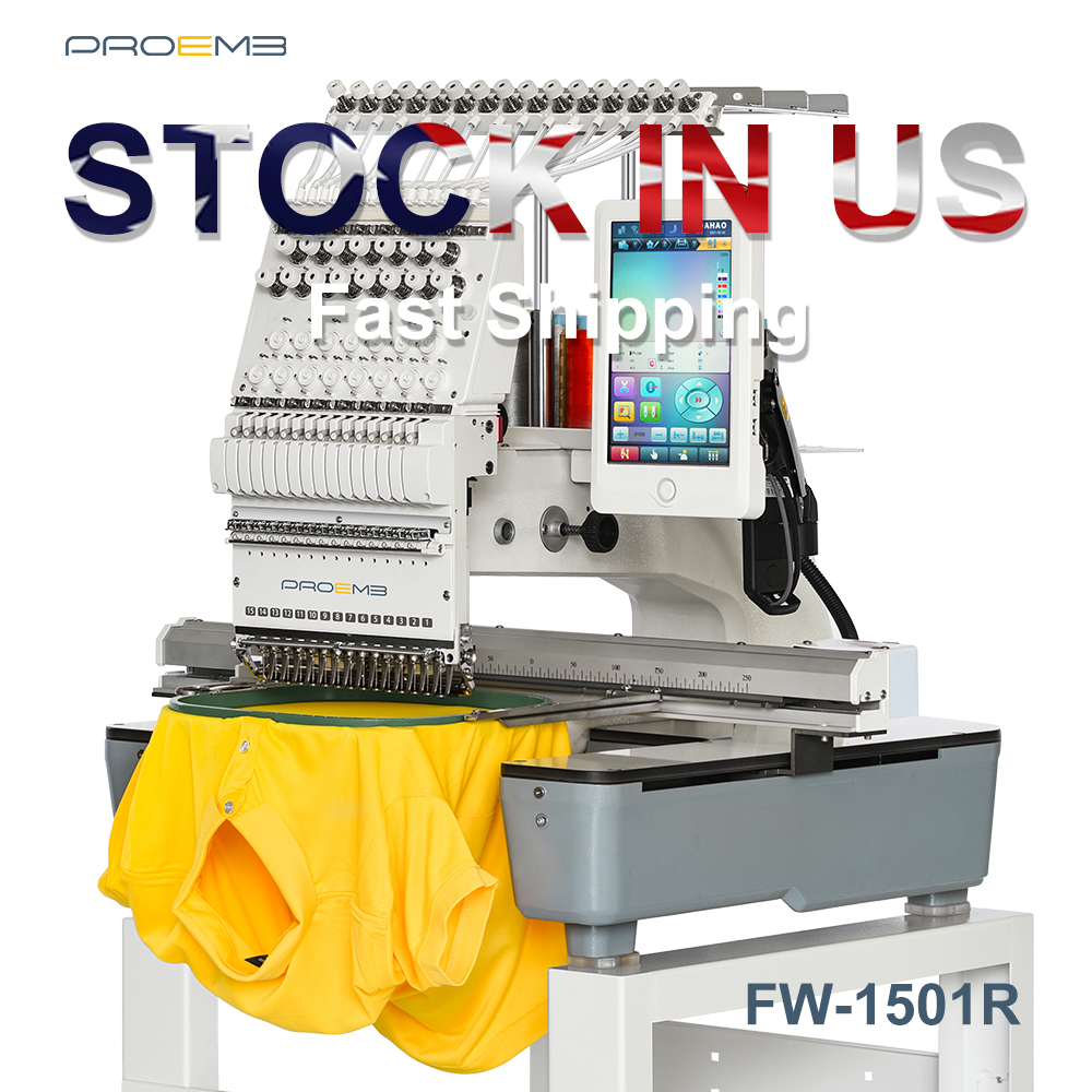 PROEMB high quality embroidery machine for shirts hat flat shoes dress garment machine in apparel embroidery machine