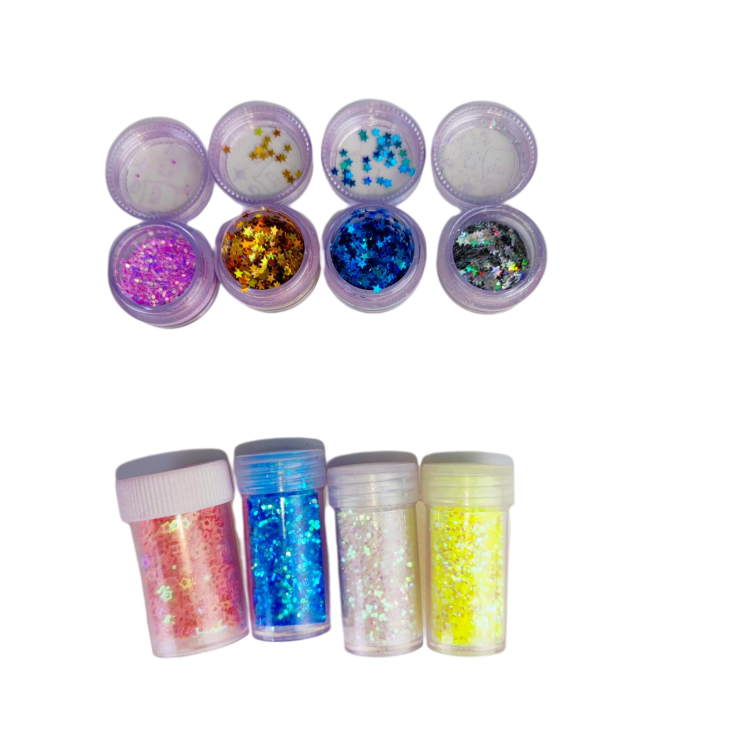 Multicolor Nail Loose Chunky Glitter bulk Pigment cosmetic glitter for eyes