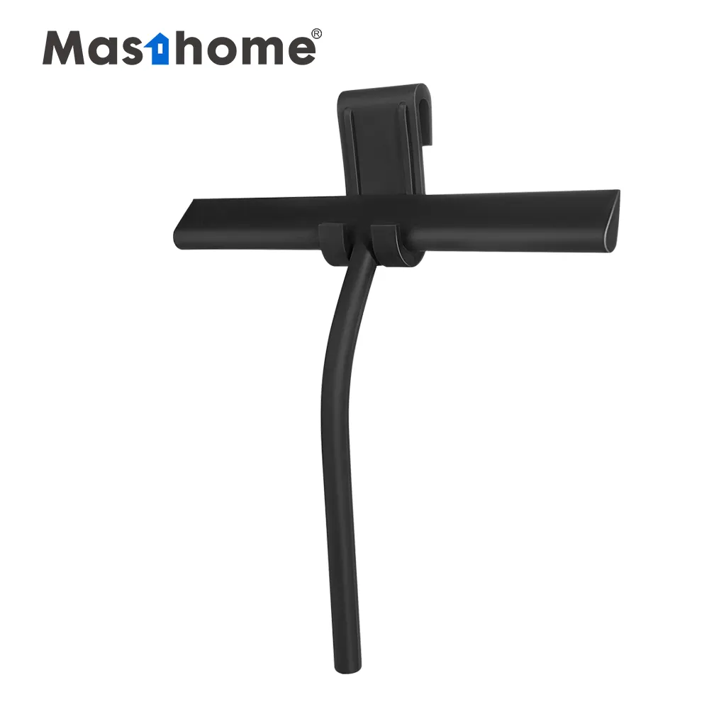 Masthome Amazon Hot Selling Black Silicone Rubber Long Handle Car Glass Window Cleaner Shower Cleaning Window Squeegee Wiper