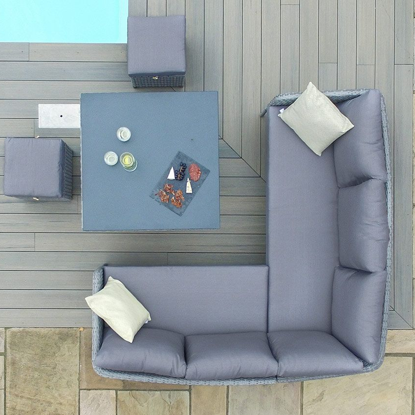 New Arrival Outdoor Sofa Corner Sofa with Rising Table Outdoor Furniture Garden Set Rattan / Wicker