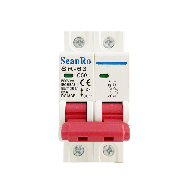 SeanRo mini Автоматический выключатель MCB 2P 2-полюсный выключатель постоянного тока 1000 в 500 в