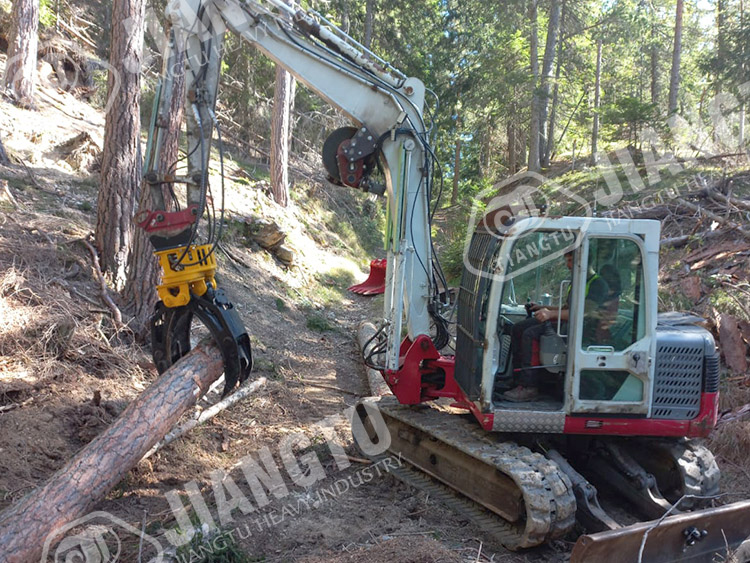 Forestry Equipment Mini Excavator Grabs Hydraulic Rotating Wood Stone Grapple/wood Grabber