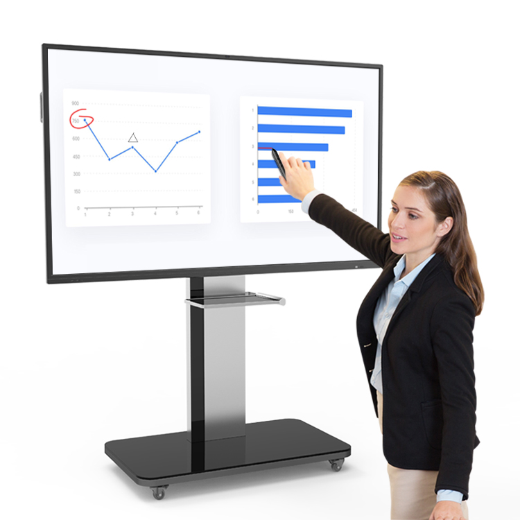 65 86inch Standing Clever Touch Interactive Whiteboard Ops Windows Android Smart Interactive Whiteboard