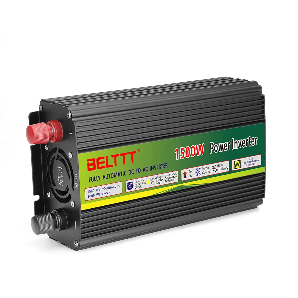 BELTTT 1500W modified sine wave 12v to 220v power inverter off grid