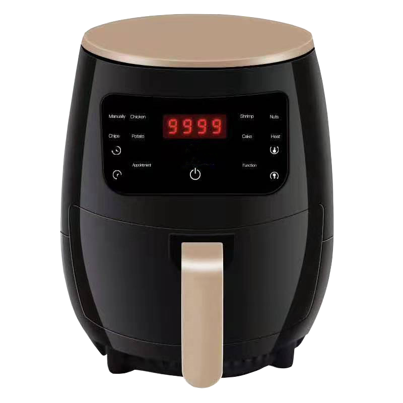 Factory Wholesale Home Kitchen 1400W 4.5L Digital Air Fryer Machin ZG-D01 Oil free LED Touch Screen Pressure Cooker Air Fryers