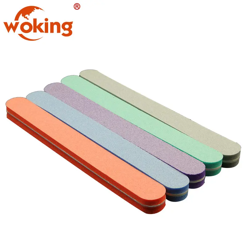 Factory price double side sponge nail file washable emery board nail file