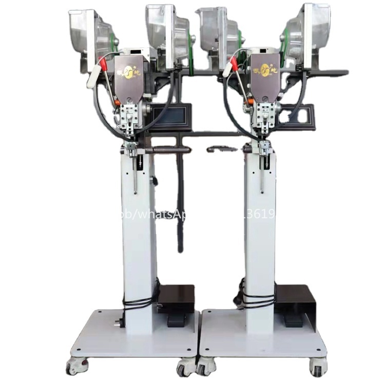 Wristband button attach industrial sewing machine attaching metal snap fastener machine