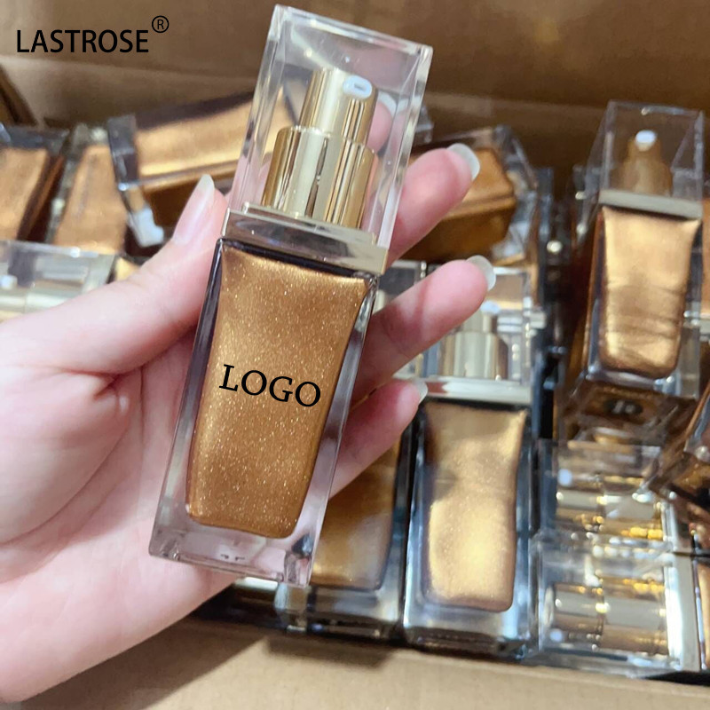 Hot Sales Shimmer Oil Vegan Golden Face Body Glow Shimmering Bronzer Highlight Glitter Body Shimmer