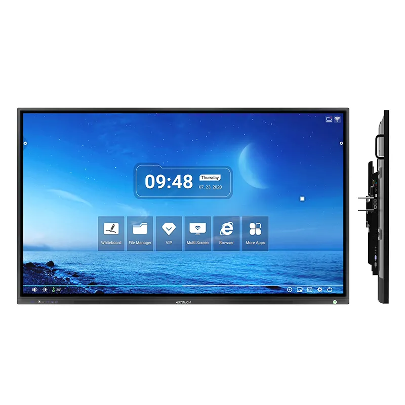 55inch 4K android IR multi touch smart class china interactive whiteboard