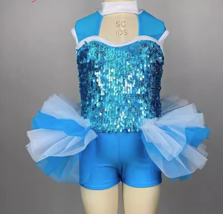 women tap and jazz stage dance costume girl peacock dance wear role playing stage performance dance dress
