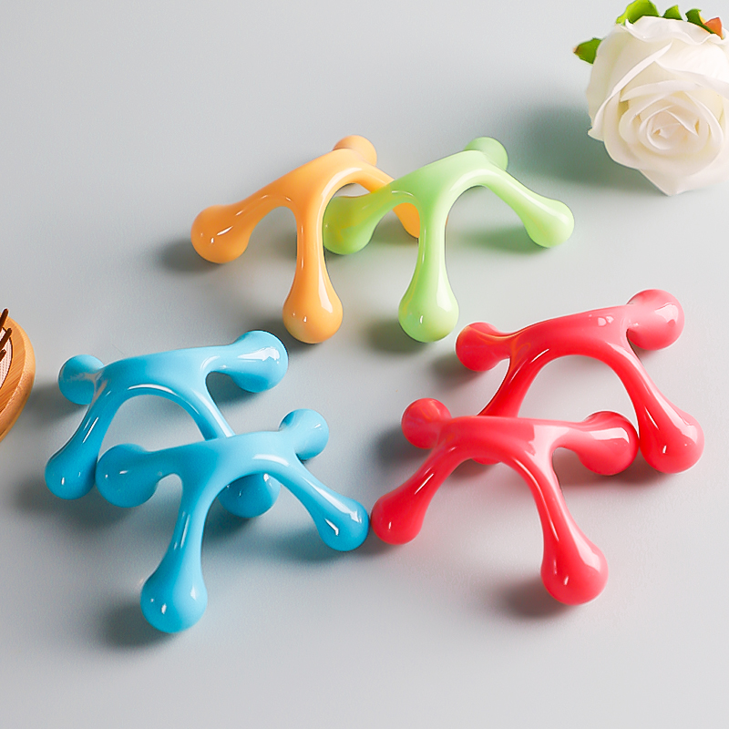 mini 4 point Colorful Shapely Portable Plastic Body Muscle Massager Customized Hand Or Leg Massager Body Massagers
