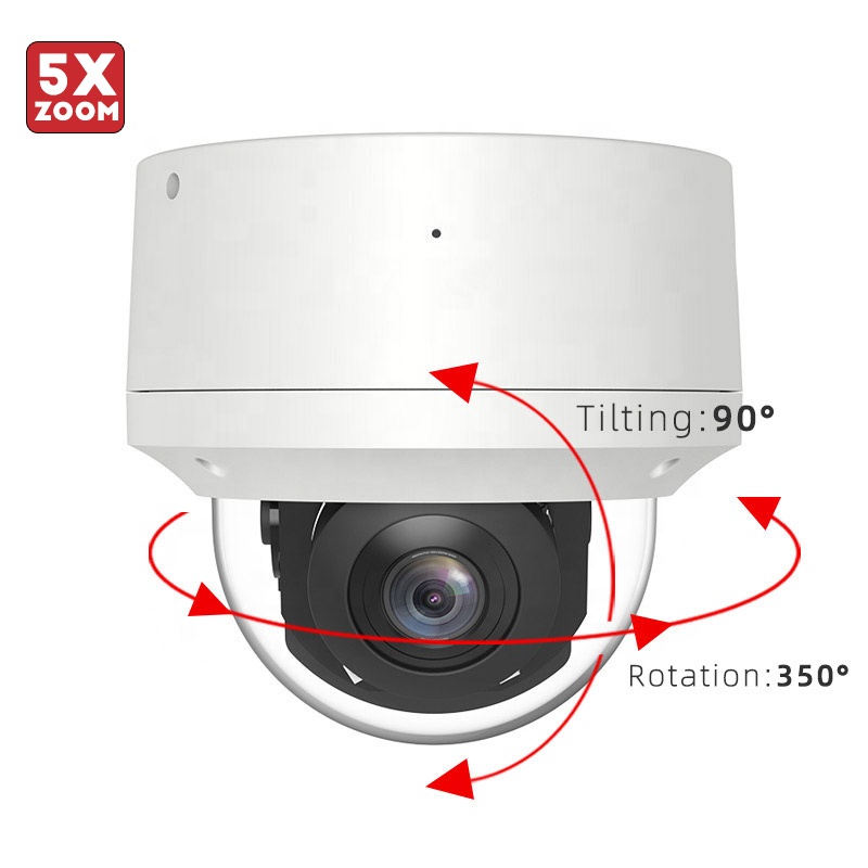 8 Мп 5X мини двухсторонний аудио PoE IP PTZ камера OEM/ODM оптика зум Vandalproof Водонепроницаемая наружная ИК сетевая камера безопасности 4K