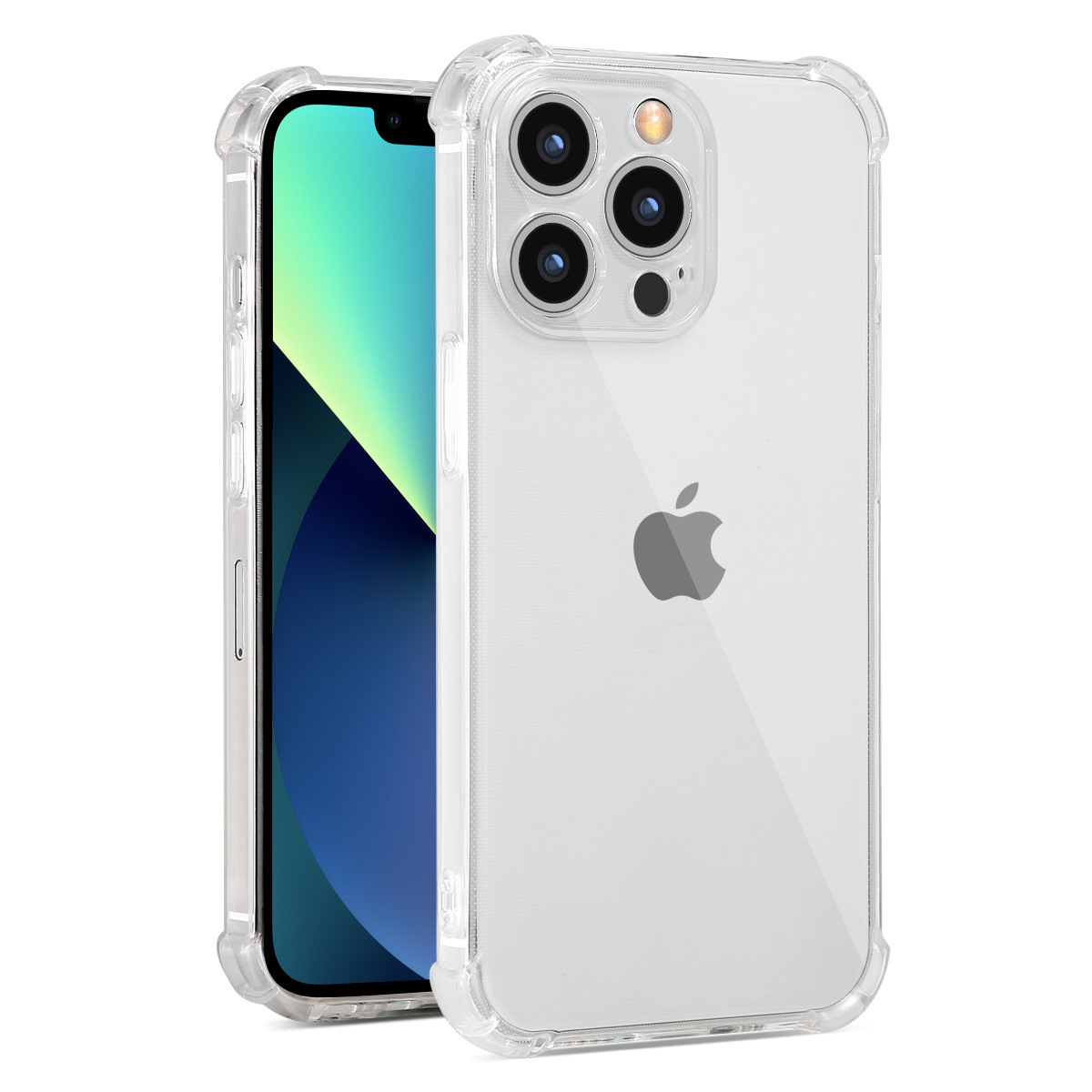 Чехол для Iphone 14, прозрачный Ударопрочный Мягкий чехол 1,5 мм из ТПУ для мобильного телефона Iphone 14 Pro Max 14 Plus 13 Mini 12