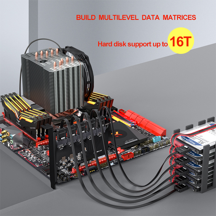 Лидер продаж, аксессуары для майнинга блокнота, карта до 80 ТБ PCIE X4 до 5CH SATA3.0
