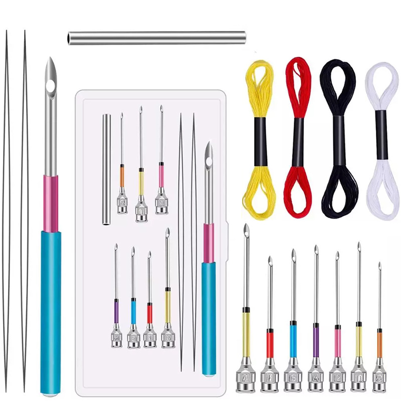 MCX-29 Hot Sale 15PCS Cross Stitch Sewing Embroidery Tools Felting Punch Needles Set