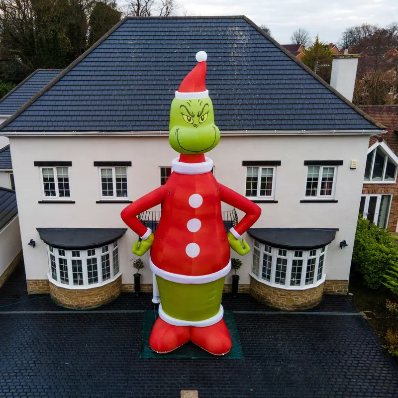 Giant Christmas Inflatable Grinch Clown Cartoon Model for Yard Party Decoration
