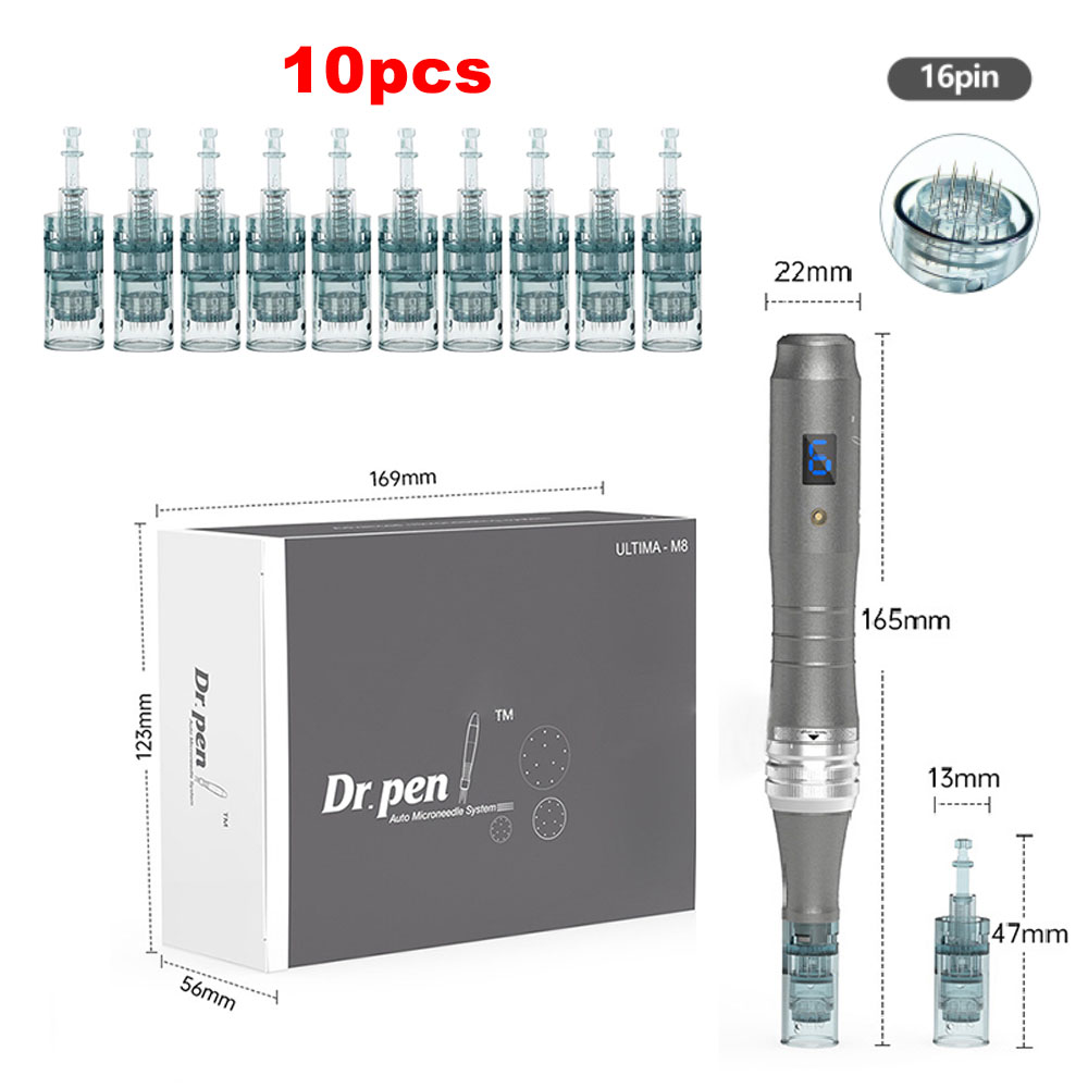 Микро-игла Беспроводная dr pen m8 с 10 шт. игл
