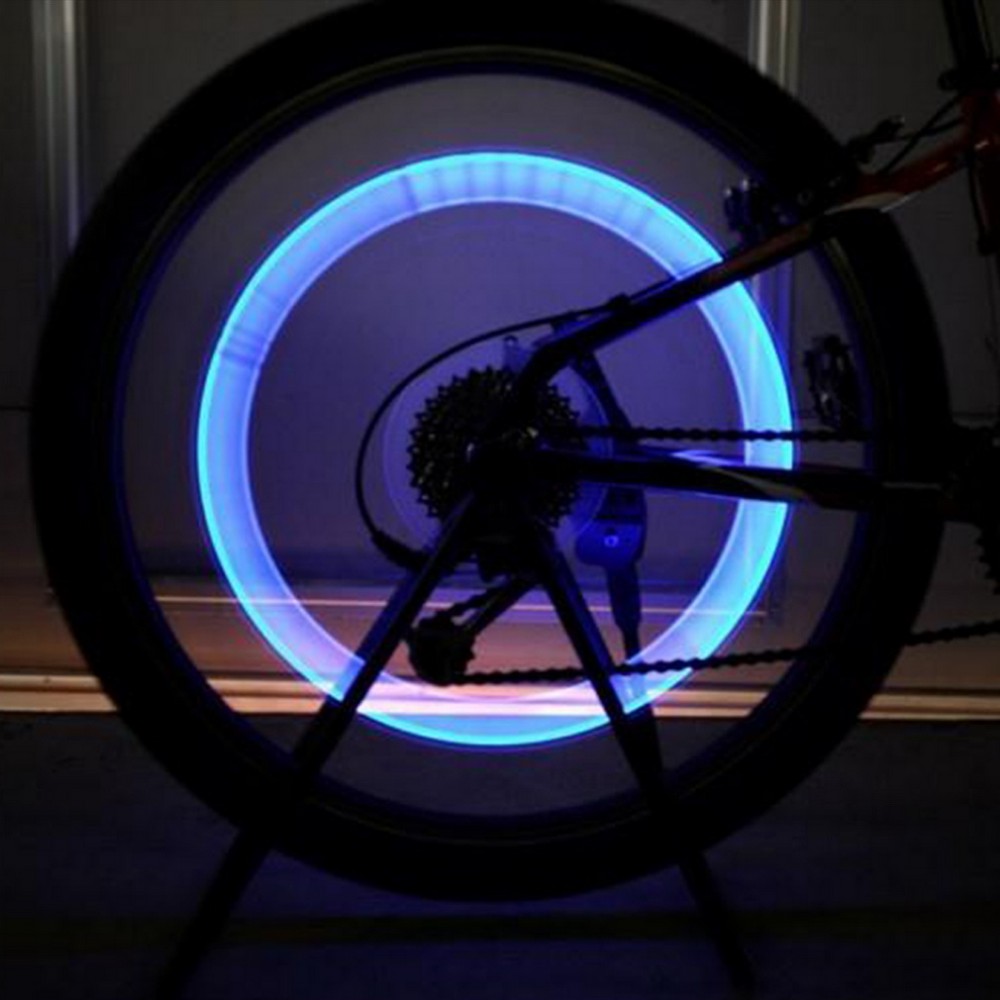2x LED Lamp Flash Tyre Wheel Valve Light For Car Bike Bicycle Motorbike