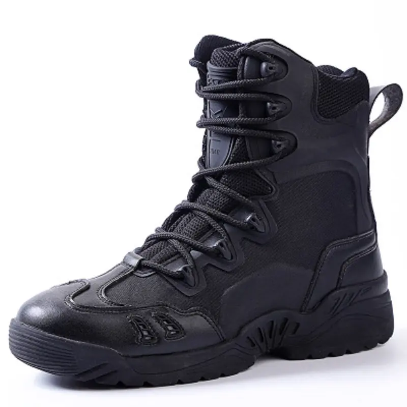 High Quality Men Outdoor Hunting Shoes Military Boots Genuine Leather Waterproof Winter Tactical Army Boots