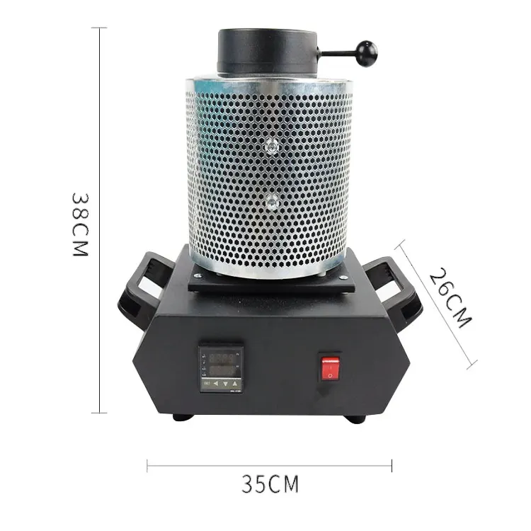 Hot Sale 2000C High Frequency Small Portable Metal Induction Electric Melting Furnace With Kit