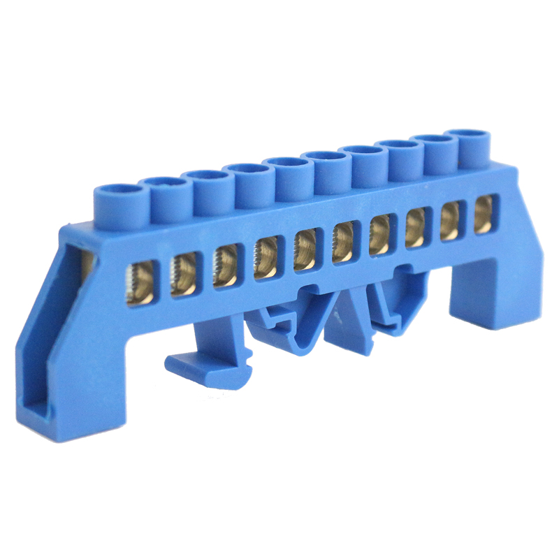 CNGP OEM Brass Ground Neutral Bar Customize Holes Electrical Terminal Block Brass Terminal With Screw