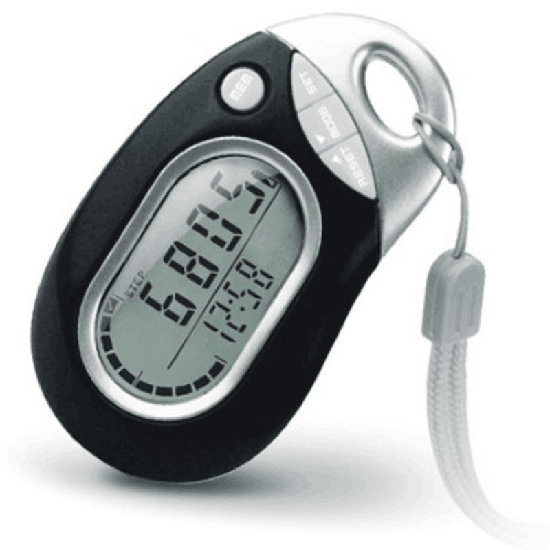 Manufacturer Price 3D Multifunction Stopwatch Step Counting Portable Mini Keychain sport pedometer