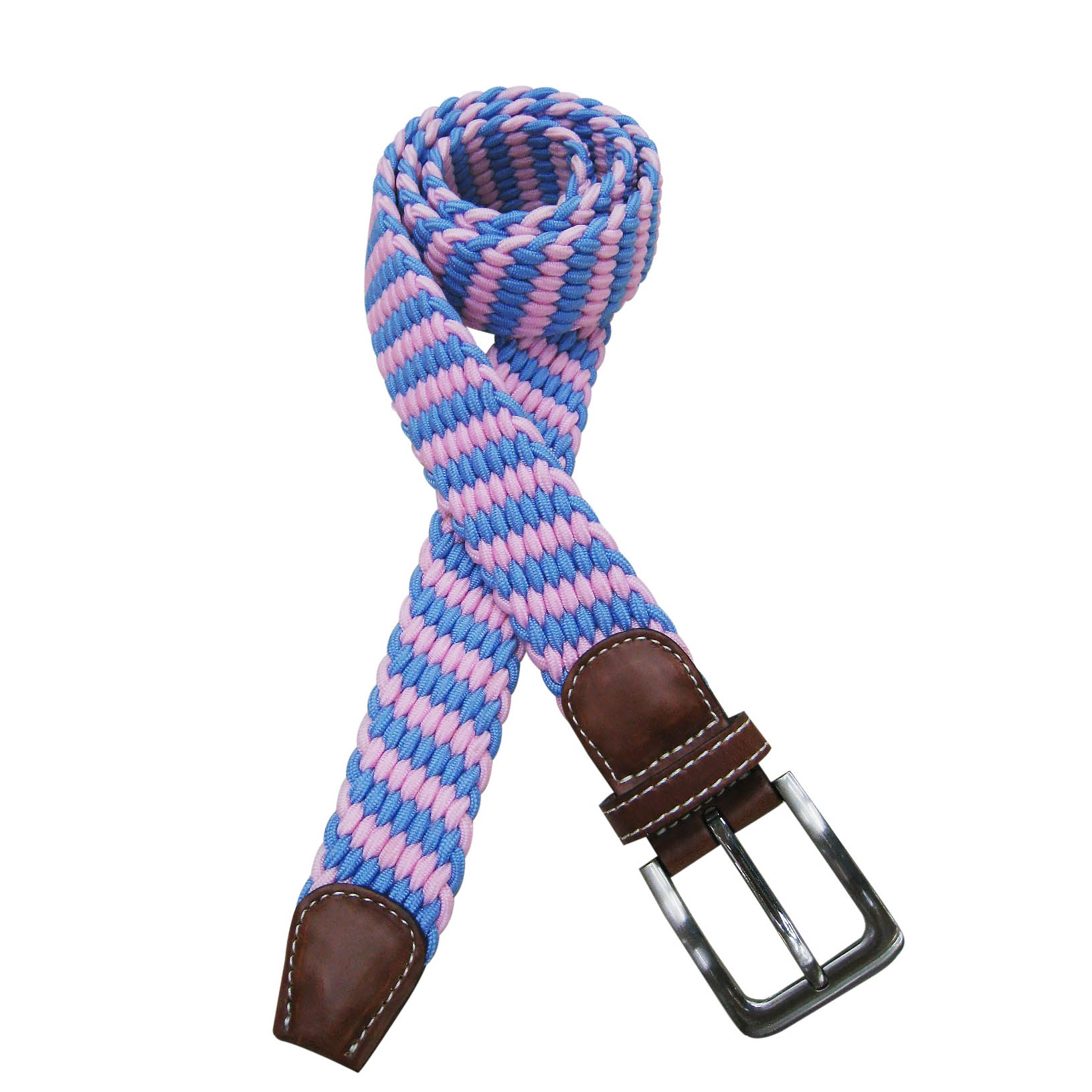 fashion man woven medieval belts pyramid belt buckle