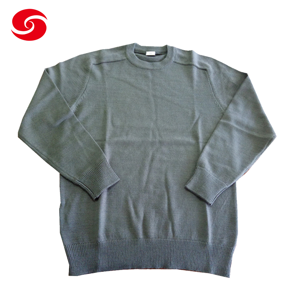 High Quality Military Casual Wool Men Knitwear Sweater