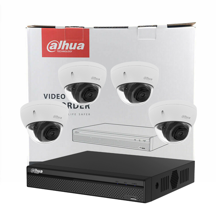 DAHU 8ch 4ch 4K IPC-HDBW2831E-S-S2 Обнаружение движения системы скрытого видеонаблюдения 8mp 4mp ИК POE IP купольная камера безопасности системы