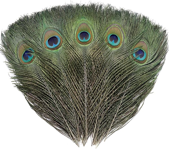 25-30 Cm Stage Clothing Accessories Decorative Flower Handmade Diy Materials Peacock Feathers
