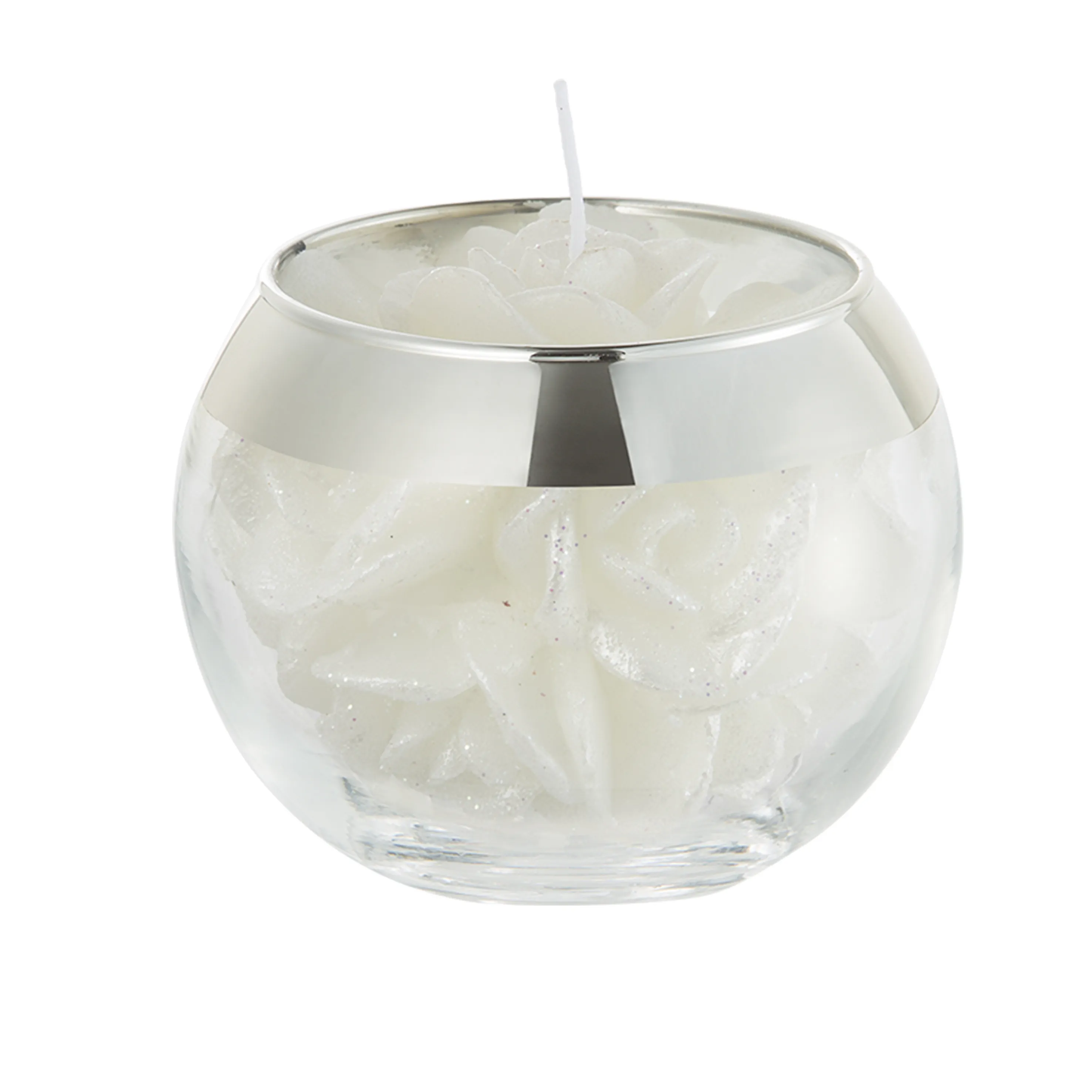 Luxury scented candles in white glass jars in bulk candles