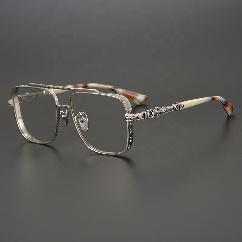 Shenzhen factory china titanium optical frame Handmade Reading eyewear acetate high-end crafts glasses