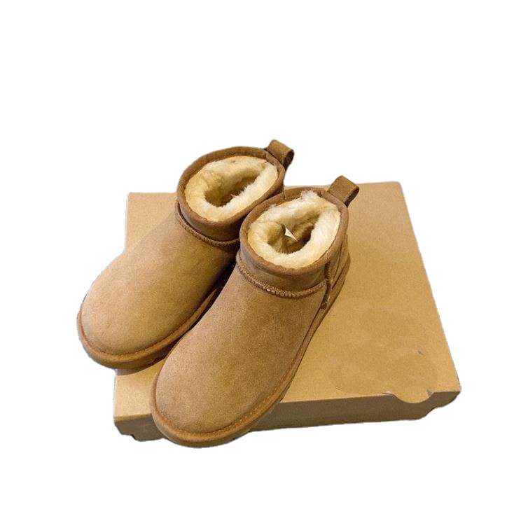 Women's Snow Boots Winter Waterproof II Ankle Boots Genuine Sheepskin Winter Warm Shoes for Ladies