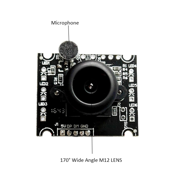 480P CMOS сенсор широкоугольный USB2.0 UVC модуль камеры для qr-кода