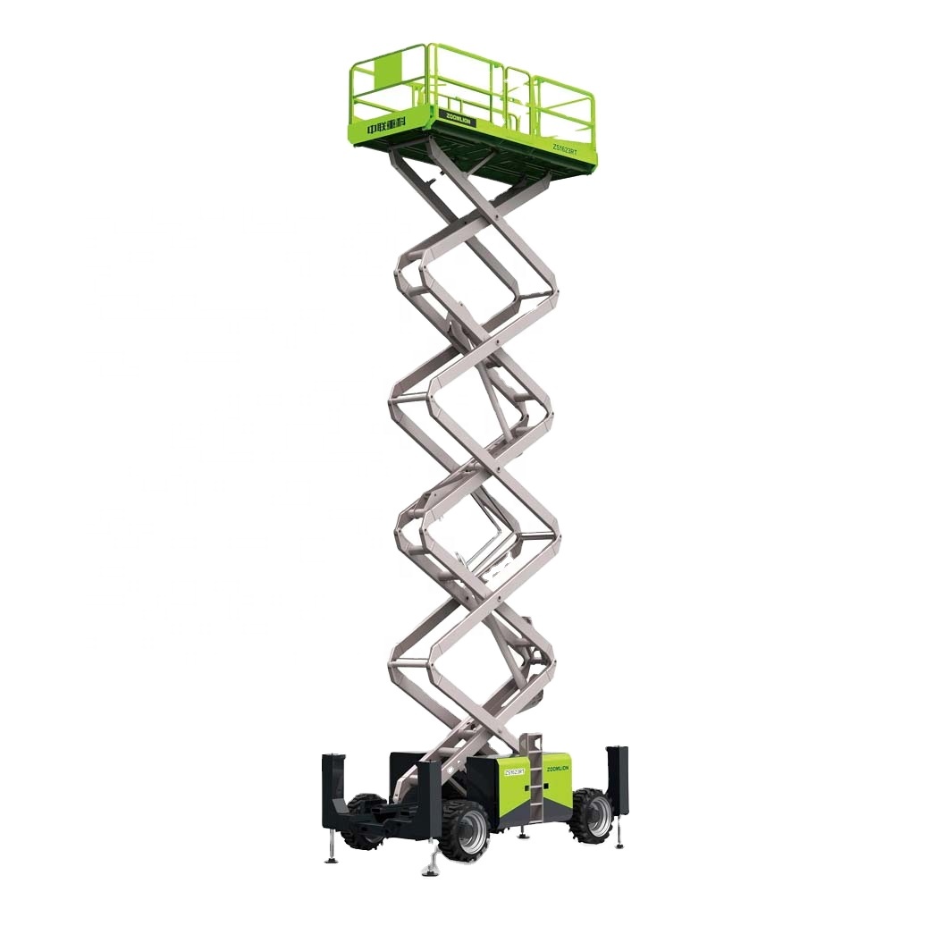ZS1623RT 16m Zoomlion aerial work platform Rough Construction Lift best performance scissor lift