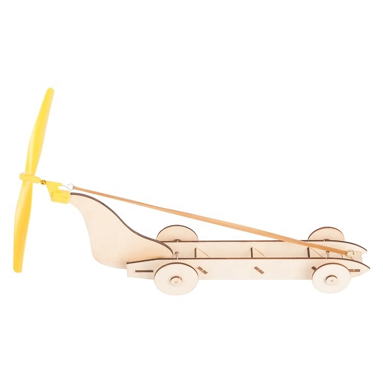Elastic force custom wooden science educational toy