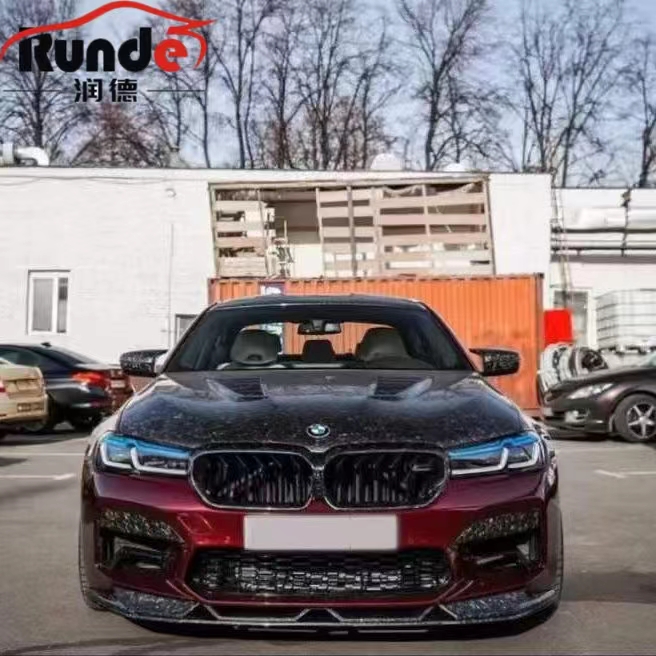 Runde высшее качество сухое углеродное волокно кованый материал для BMW M5 F90 обновление MBJ стиль капота двигателя
