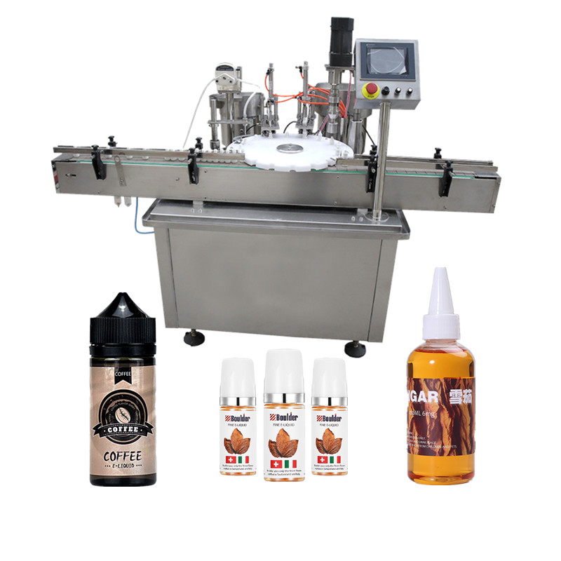 10 мл 60 мл конопляное масло cbd e-liquid наполнение укупорки Этикетировочная машина линия розлива для конопли ejuice